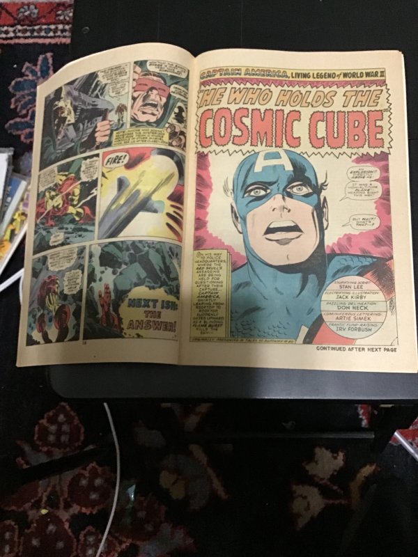 Marvel Double Feature #4 (1974) Kirby Captain America, red skull, cube! VF/NM