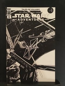 Star Wars Adventures #11 Black and White 1:10 Ratio