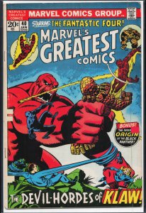 Marvel's Greatest Comics #40 (1973) Fantastic Four