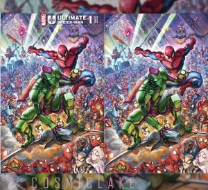 ULTIMATE SPIDER-MAN #1 QUAH VIRGIN VARIANT SET NEW GREEN GOBLIN SUIT PRE 1/10☪