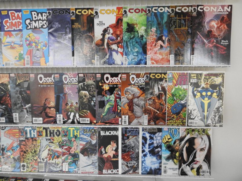 Huge Lot of 190 Comics W/ X-Men, Thor, Wonder Woman Avg. VF- Condition!