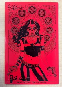 La Muerta Last Rites #1 Red Mega Incentive Variant Cover by Richard Ortiz Signed