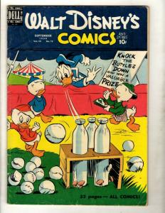 6 Walt Disney's Comics & Stories Dell Comic Books # 115 120 121 124 125 126 JK4 