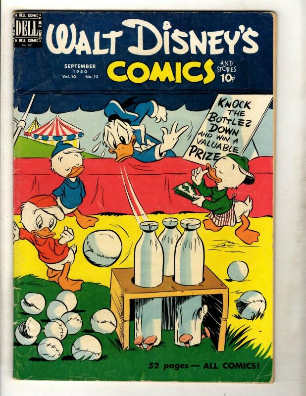 6 Walt Disney's Comics & Stories Dell Comic Books # 115 120 121 124 125 126 JK4 