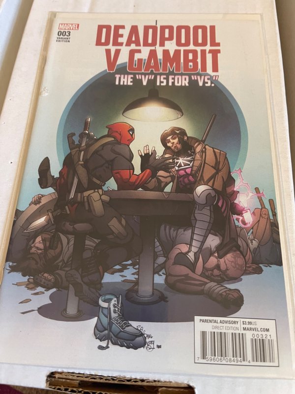 Deadpool v Gambit #3 Variant Cover (2016)