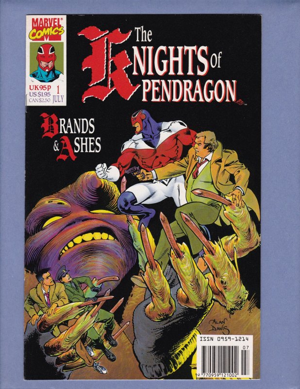 Knights of the Pendragon #1(x3) 2 3 4 Captain Britain Marvel UK 1990