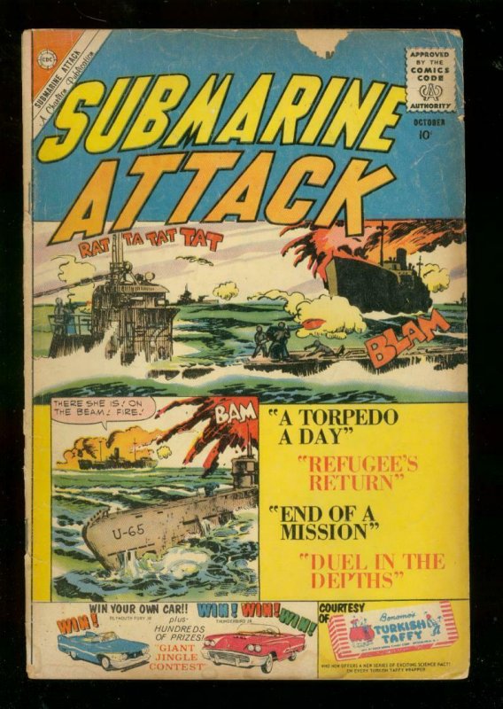 SUBMARINE ATTACK #24 1960-CHARLTON WAR COMICS-GLANZMAN G