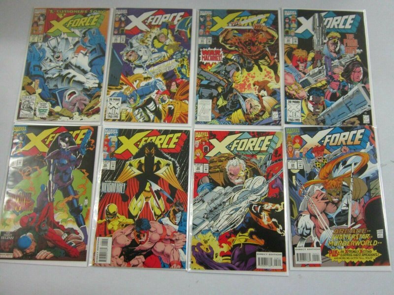 X-Force comic lot 48 different from #1-63 + Specials 8.0 VF (1991-96 1st Series)