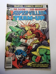 Super-Villain Team-Up #9 (1976) FN+ Condition manufactured w/ two extra staples
