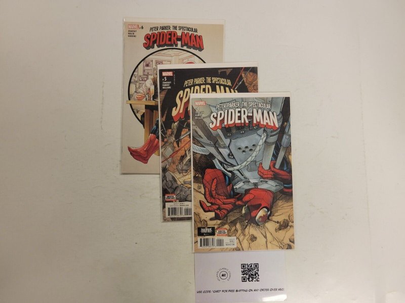 3 Peter Parker Spectacular Spider-Man Marvel Comic Books #4 5 6 30 TJ43