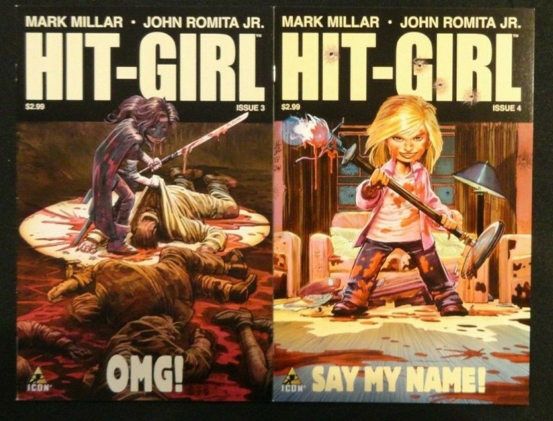 Hit-Girl Vol. 1 #1-5 Regular John Romita Jr Covers A Complete Set NM 1 2 3 4 5