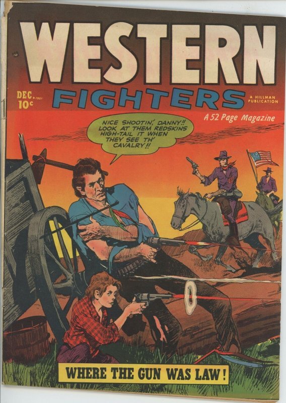Western Fighters Vol. 4 #1 (1952) - 3.5 VG- *Hillman/McCann Cover*