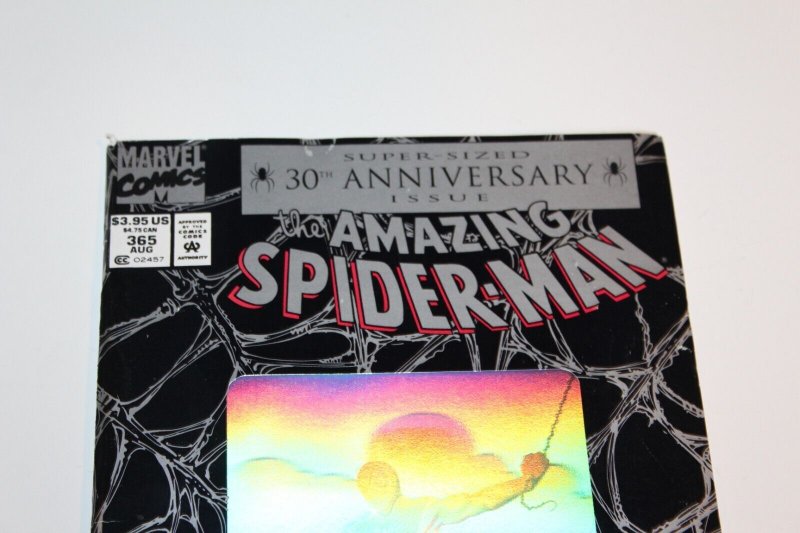 AMAZING SPIDER MAN #365 Hologram Cover 1st app SPIDER-MAN 2099 Key Newsstand VF