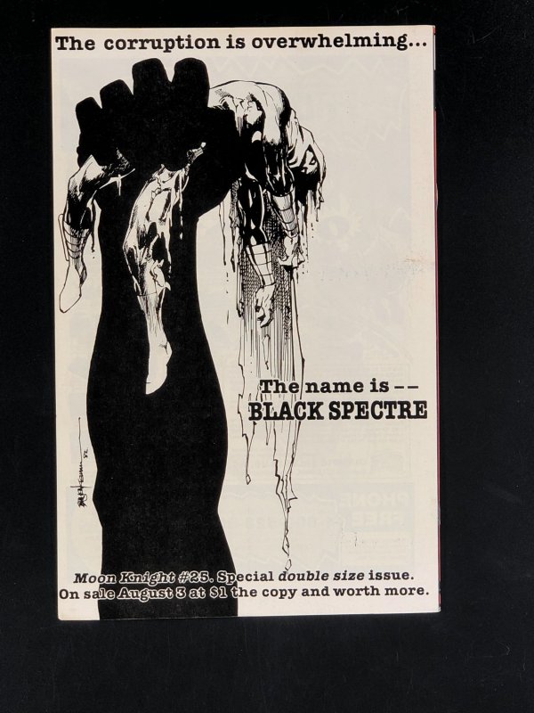 Moon Knight #24 (1982) VF/NM High Grade Copy