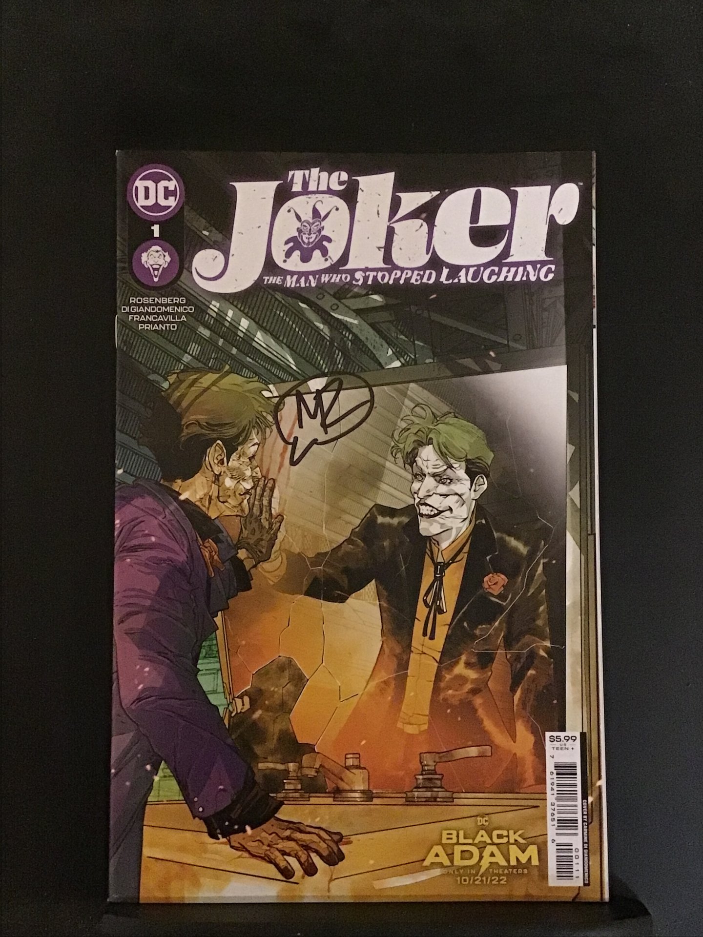 The Joker The Man Who Stopped Laughing 1 Signed By Matthew Rosenberg With Coa Comic Books 