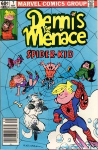 Dennis the Menace (Marvel) #7 (Newsstand) FN ; Marvel | Spider-Man spoof