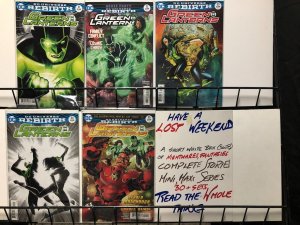 GREEN LANTERNS  (2016)   1-35 plus another brick in the REBIRTH wall   37  diff