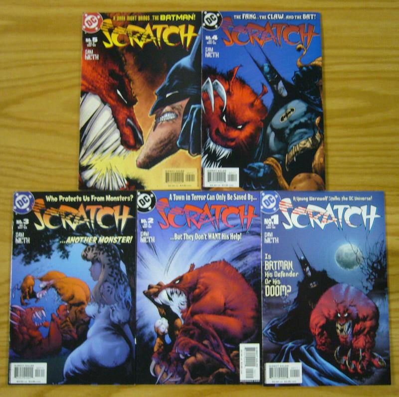 Scratch #1-5 VF/NM complete series SAM KIETH batman werewolf 2 3 4 set lot dc