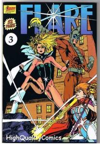 FLARE #3, NM+, Britannia, Good Girl,  Indy, 1990, more indies in store