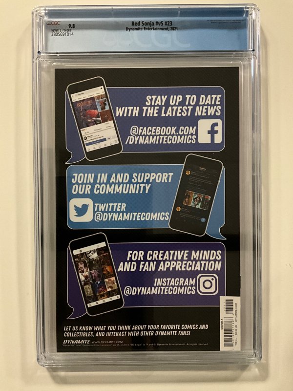 Red Sonja #23 Jae Lee (2021) CGC 9.8