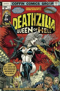 Lady Death: Malevolent Decimation #1M VF/NM ; Coffin | Deathzilla Damaged