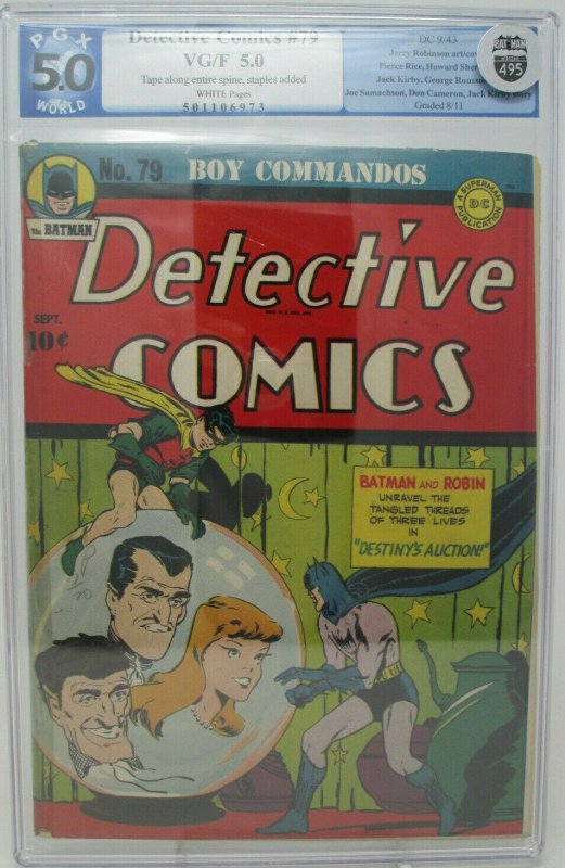 Detective Comics #79 ~ 1943 DC ~ PGX 5.0 VG/FN