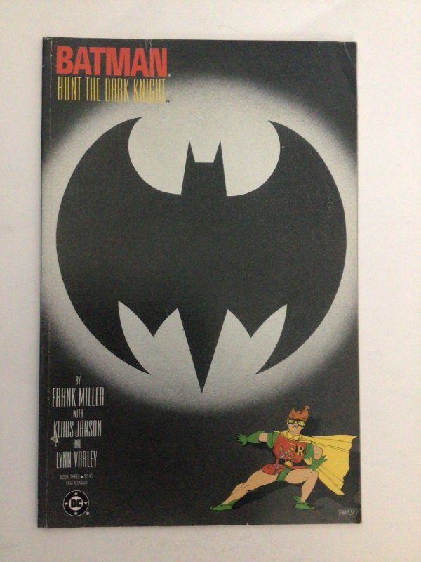Batman: The Dark Knight #3 Newsstand Edition (1986)