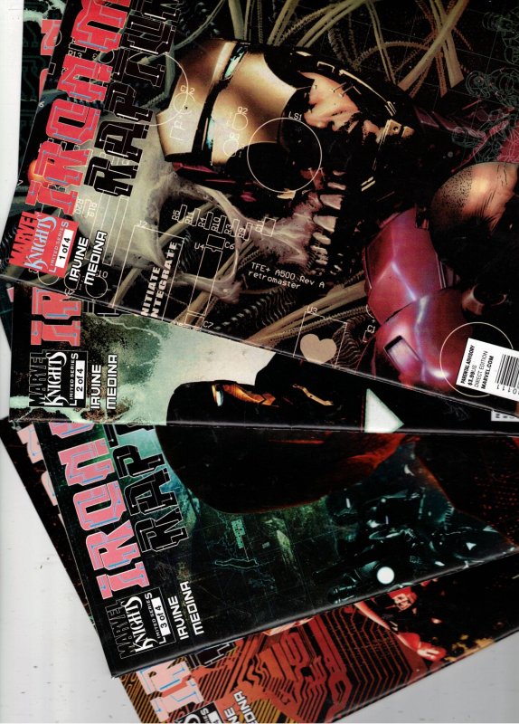 Iron Man: Rapture #1-4 SET (2011) Super-High-Grade full NM wow! 4 issue limited