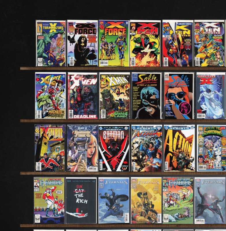 Huge Lot 150+ Comics with X-Force, Batman Beyond, X-Men Unlimited & More!