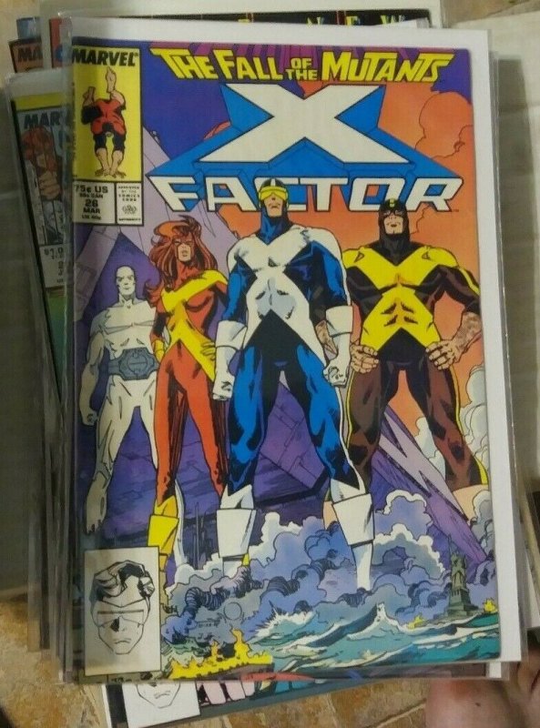 X-Factor  # 26 1987 marvel  BEAST CYCLOPS   ANGEL   FALL OF THE MUTANTS XMEN