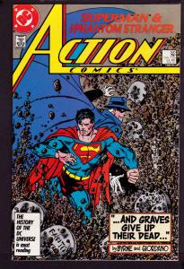 Action Comics #585  John Byrne cover.  7.5 VF- 