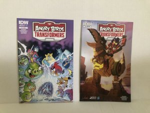 Angry Birds Transformers #1  Lot Of 2 Variants