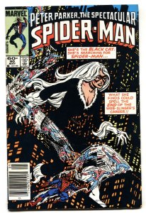 Spectacular Spider-Man #90 Newsstand 1984-1st BLACK COSTUME Black Cat