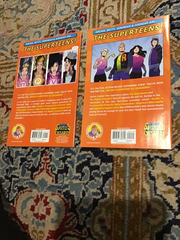 Archie's Superteens Versus Crusaders #1&2 set 2018  The SHIELD Pureheart...