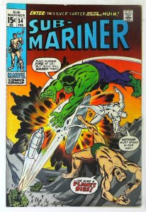 Sub-Mariner (1968 series)  #34, Fine- (Actual scan)