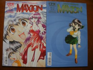 2 Near-Mint CPM Manga MAXION #1 #2 (1999 2000) Takebayashi (Mature Reader) Art