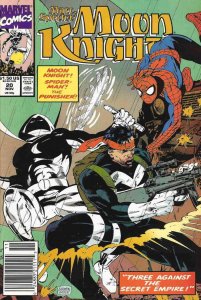 Moon Knight Marc Spector Spider-Man #20 Marvel Comics Newsstand November 1990 NM