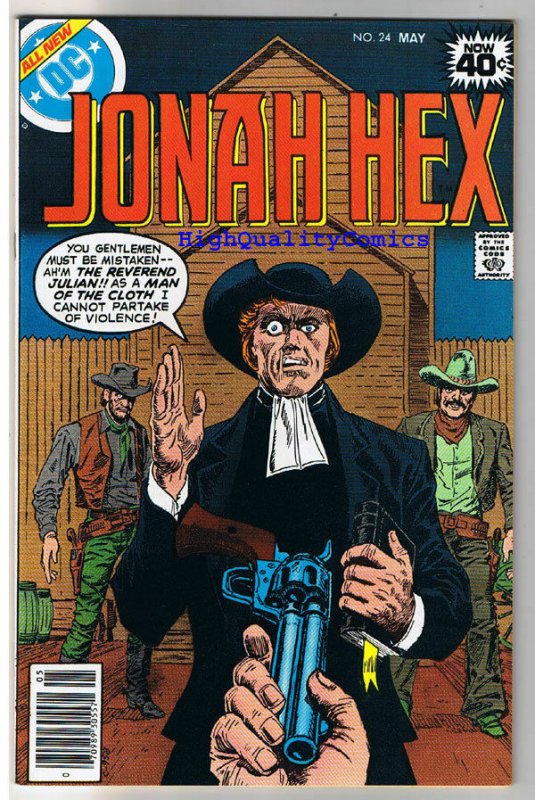 JONAH HEX #24, NM-, Minister, Preacher, Gun, Scar, 1977, more JH in store