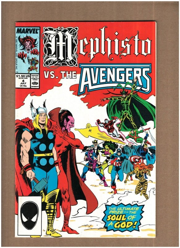 Mephisto vs. Avengers #4 Marvel Comics 1987 Thor She-Hulk VF+ 8.5