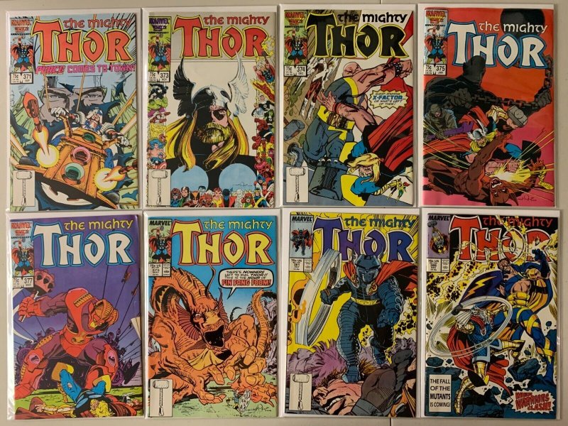 Thor comics lot #340-398 + 2 annual 42 diff avg 6.0 (1984-88)