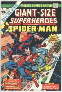 Giant-Size Super-Heroes (1974) Spider-Man vs Morbius and Man-Wolf!