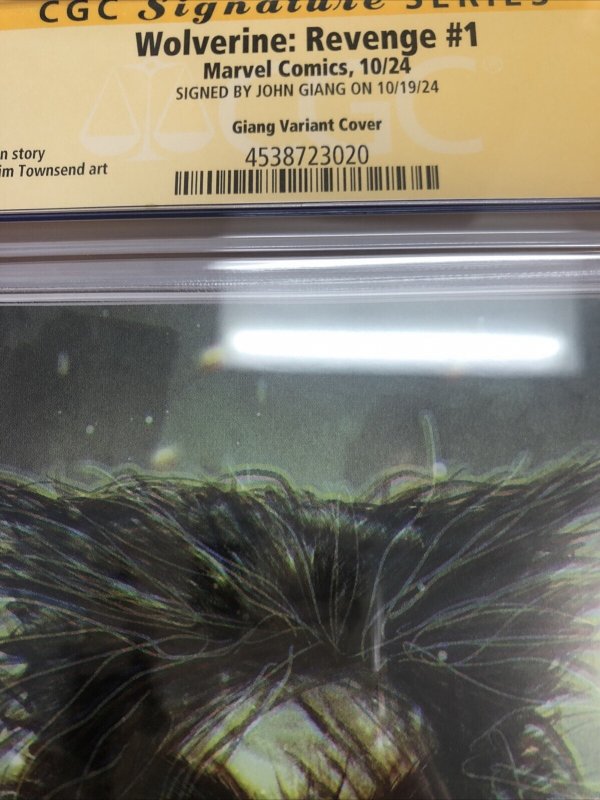 Wolverine : Revenge  (2024) # 1 (CGC 9.8) Signed John Ghang * Marvel *Census = 6