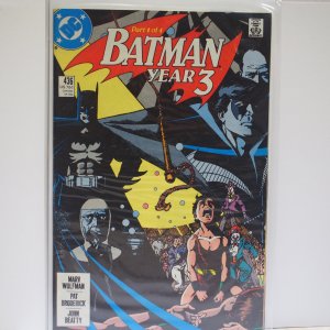 Batman 436 : Part 1 of Year 3 Storyline (1989) Very Fine. First Tim Drake !
