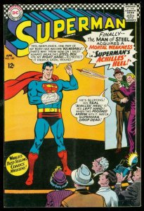 SUPERMAN #185 1966-DC COMICS-POISON DART GUN!!! DC VG