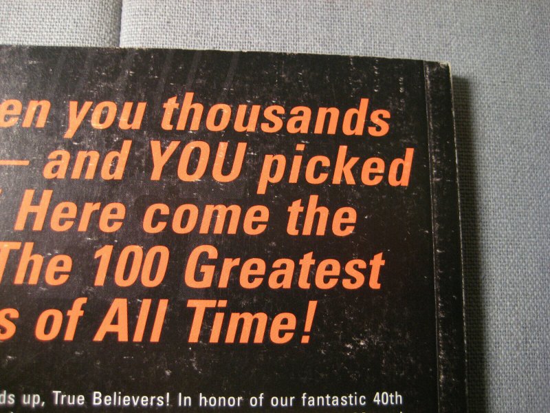 Marvel Comics Presents The 100 Greatest Marvel Of All Time (2001, Marvel Comics) 