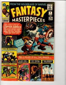 Fantasy Masterpieces # 4 FN Marvel Comic Book Captain America Avengers Hulk TD6