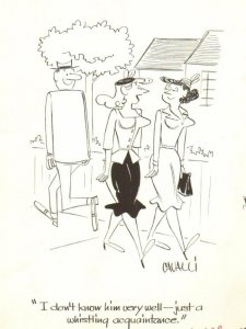 Babes on Street - Humorama/ Timely 1965 art by Dick Cavalli