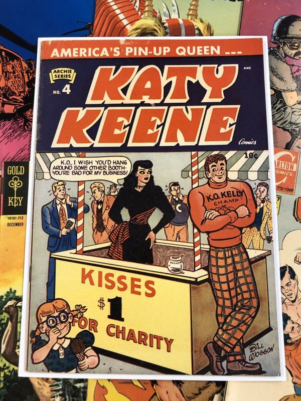 Katy Keene #4 F- 5.5 golden age ARCHIE SERIES bill woggon ANC publishing 1949