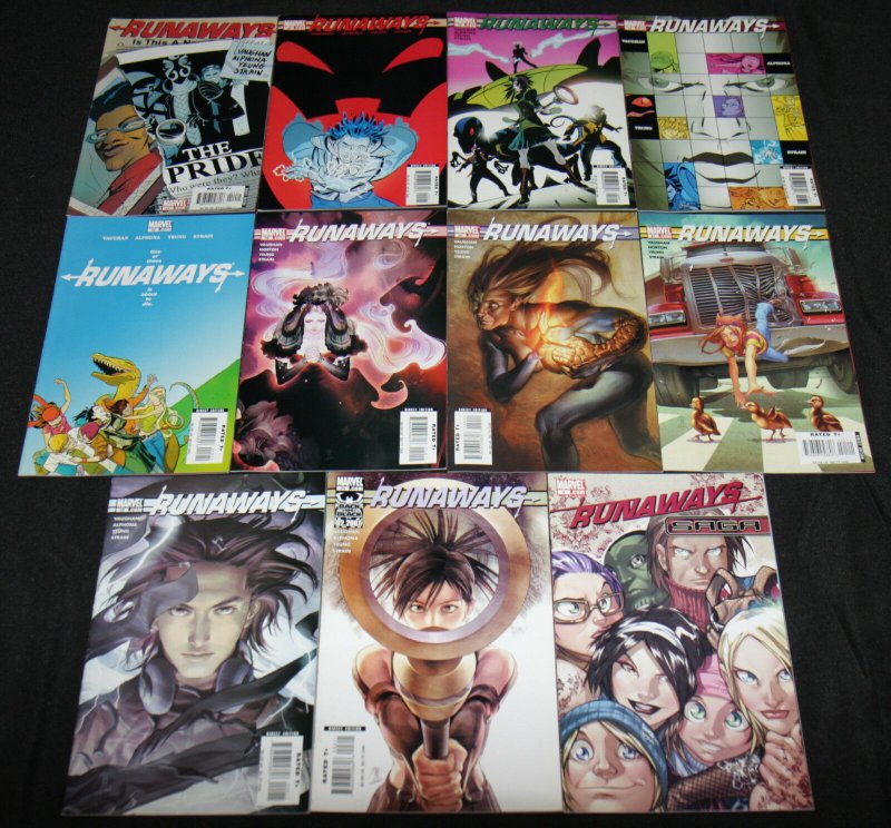 Modern Marvel RUNAWAYS 22pc Mid-High Comic Lot VF-NM #1-3, 5-7, 9-23, Saga #1