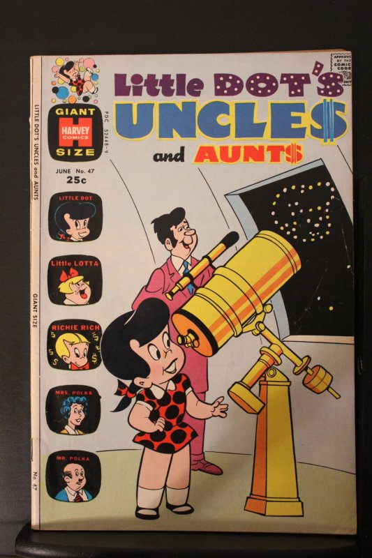 Little Dot's Uncles and Aunts #47 (1973) High-Grade VF/NM Wow! Telescope...